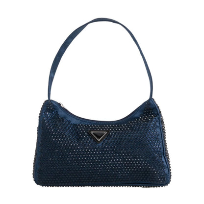 Women's Diamante Satin Evening Shoulder / Clutch Bag
