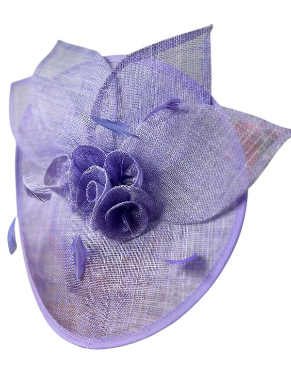 Large Women Flower Fascinator Hatinator Headband for Wedding Royal Ascot Party UK