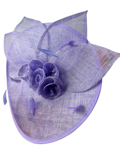 Large Women Flower Fascinator Hatinator Headband for Wedding Royal Ascot Party UK