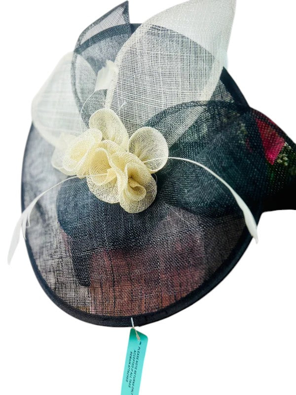 Large Women Flower Fascinator Hatinator Headband for Wedding Royal Ascot Party UK