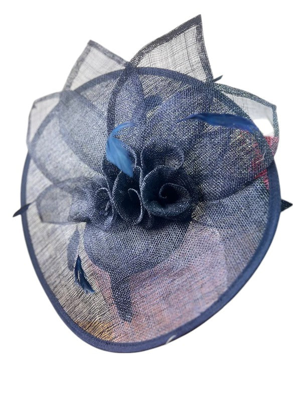 Large Women Flower Fascinator Hatinator Headband for Wedding Royal Ascot Party UK