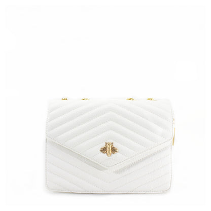 Women's Quilted Bee Crossbody Bag Cross Over Satchel Bag