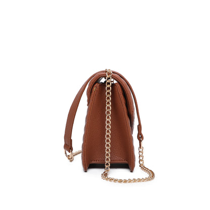 Women's Quilted Bee Crossbody Bag Cross Over Satchel Bag