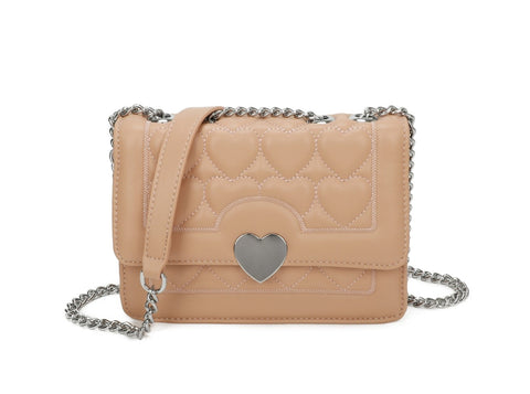 Quilted Hearts Crossbody Bag