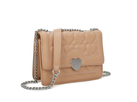 Quilted Hearts Crossbody Bag