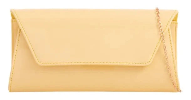 Women Glossy Plain Patent Leather Clutch Bag Envelope Shiny Shoulder Bag