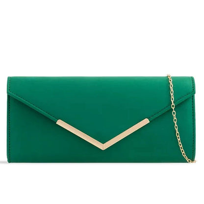 Suede Plain Clutch Bag Wedding Party Prom Evening Bag For Women