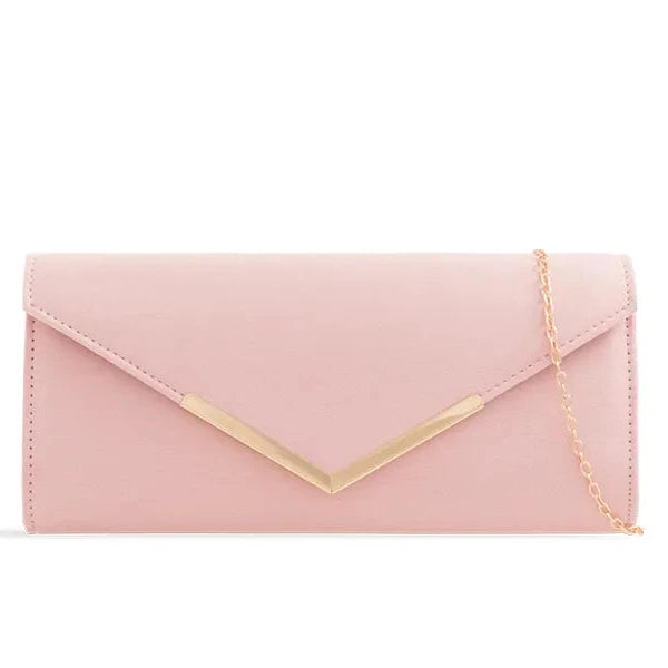 Suede Plain Clutch Bag Wedding Party Prom Evening Bag For Women