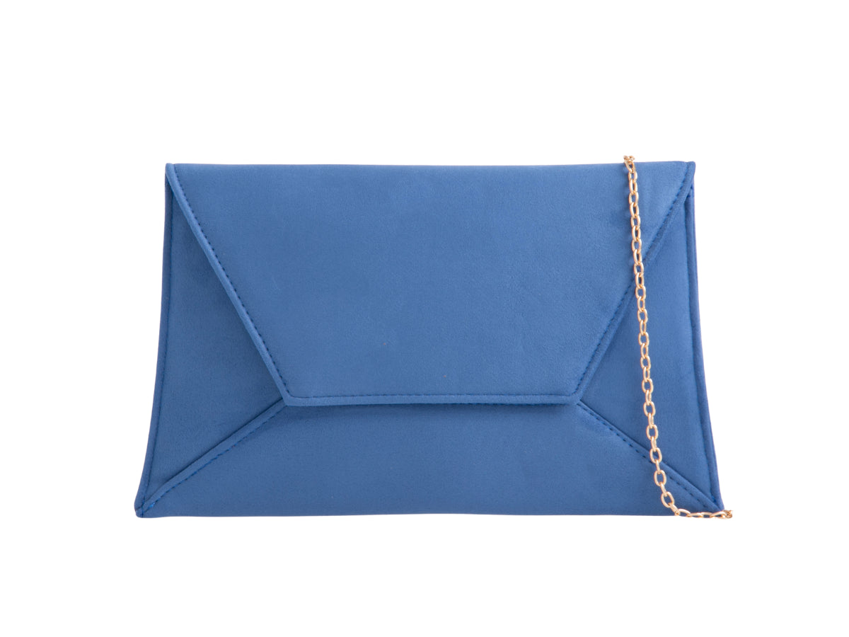 Suede Slim Envelope Clutch Bag Evening Prom Handbag For Women