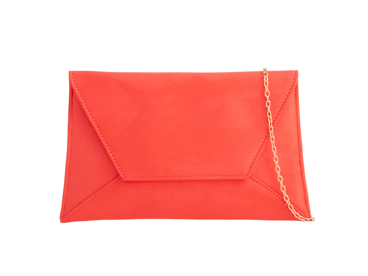 Suede Slim Envelope Clutch Bag Evening Prom Handbag For Women