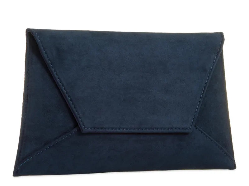 Suede Slim Envelope Clutch Bag Evening Prom Handbag For Women