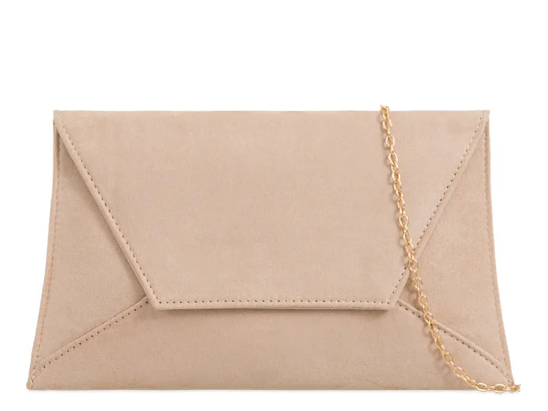 Suede Slim Envelope Clutch Bag Evening Prom Handbag For Women