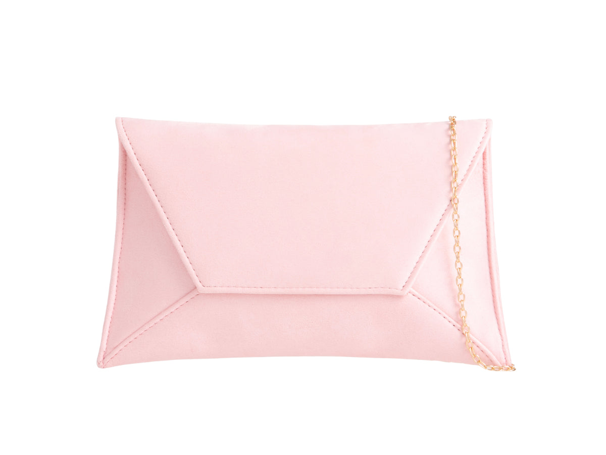 Suede Slim Envelope Clutch Bag Evening Prom Handbag For Women