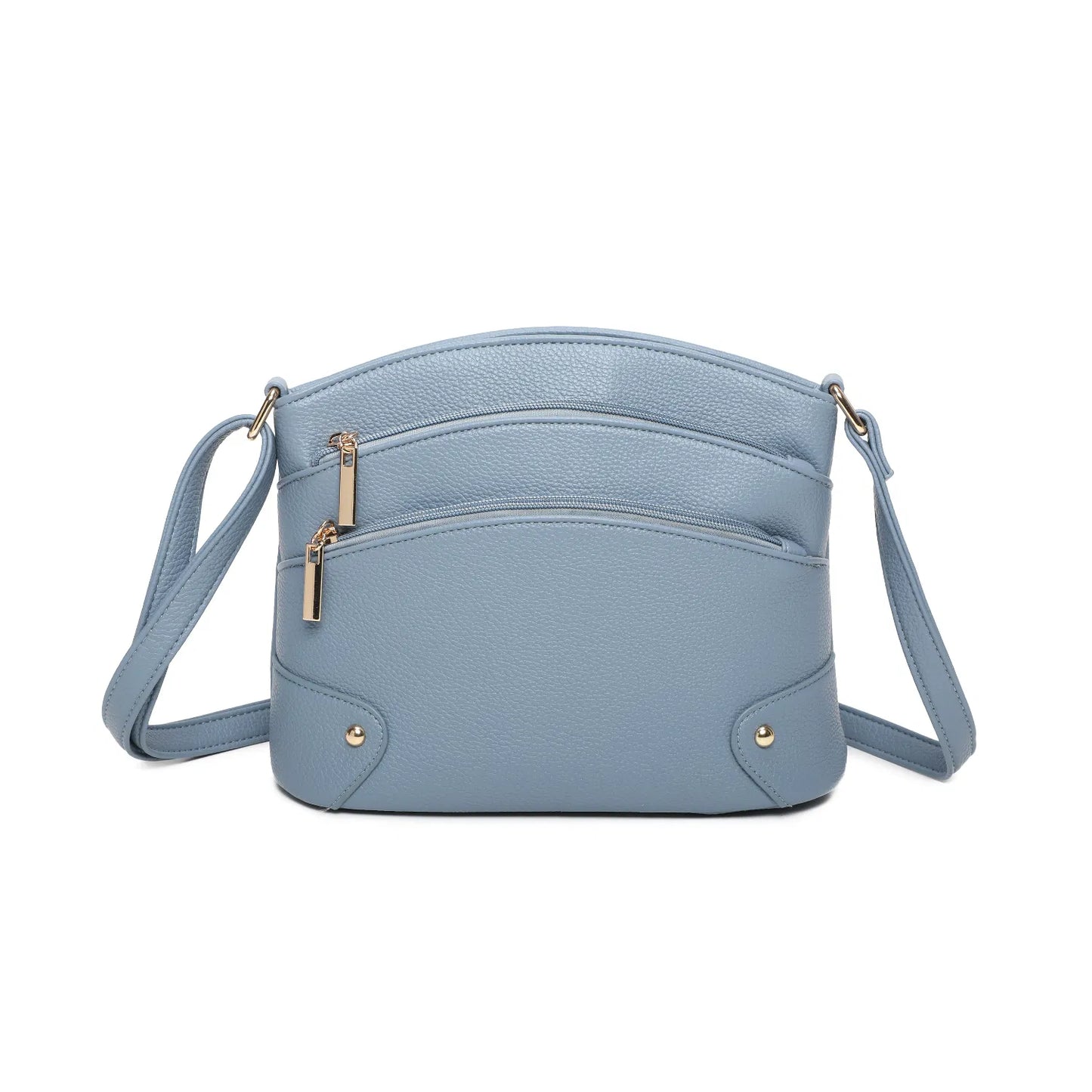 Women's Zipper Crossbody Bag Ladies Girls Long Strap Messenger Over Shoulder Handbag