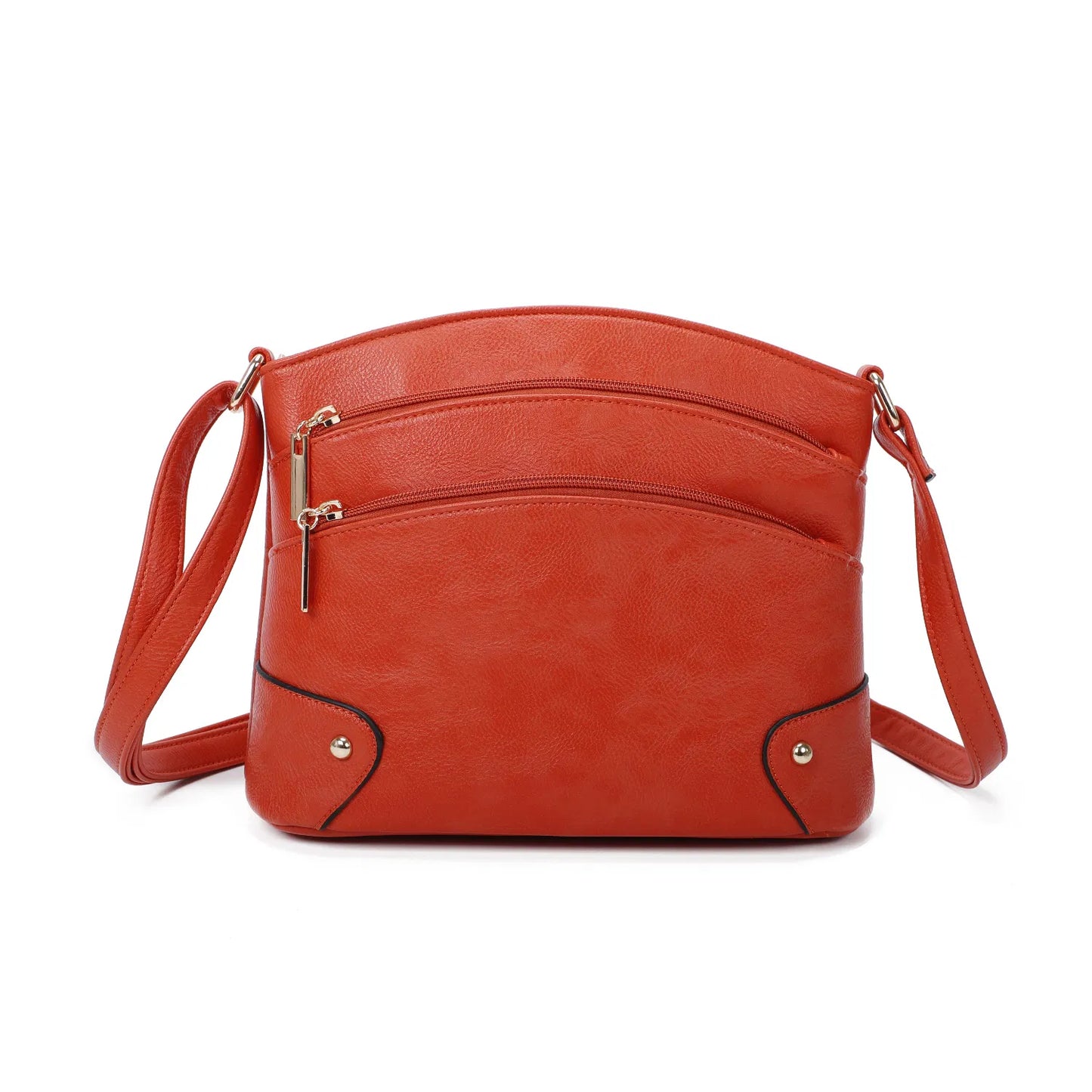 Women's Zipper Crossbody Bag Ladies Girls Long Strap Messenger Over Shoulder Handbag