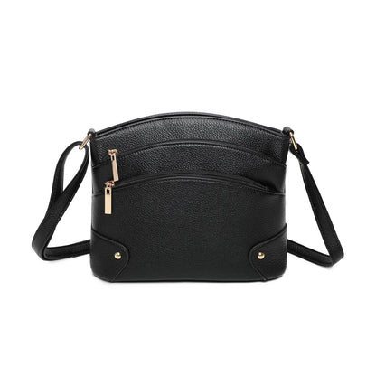 Women's Zipper Crossbody Bag Ladies Girls Long Strap Messenger Over Shoulder Handbag