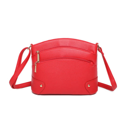 Women's Zipper Crossbody Bag Ladies Girls Long Strap Messenger Over Shoulder Handbag