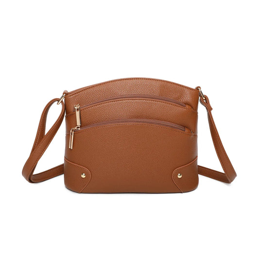 Women's Zipper Crossbody Bag Ladies Girls Long Strap Messenger Over Shoulder Handbag