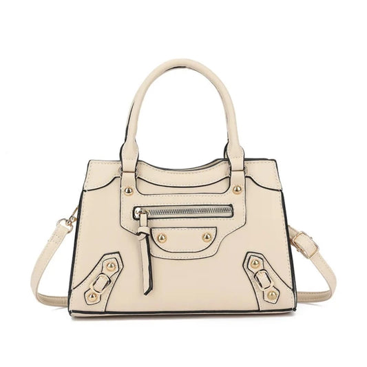 Women's Studded Grab Bag Top Handle Evening Wedding Party Shoulder Bag
