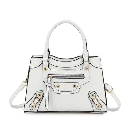 Women's Studded Grab Bag Top Handle Evening Wedding Party Shoulder Bag