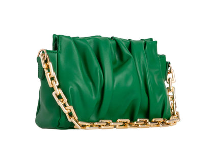 Women's Faux Leather Shoulder Bag Chain Handle Evening Wedding Party Handbags
