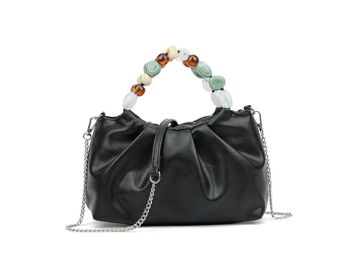 Ladies Shoulder Multi Pearls Crossbody Handbag