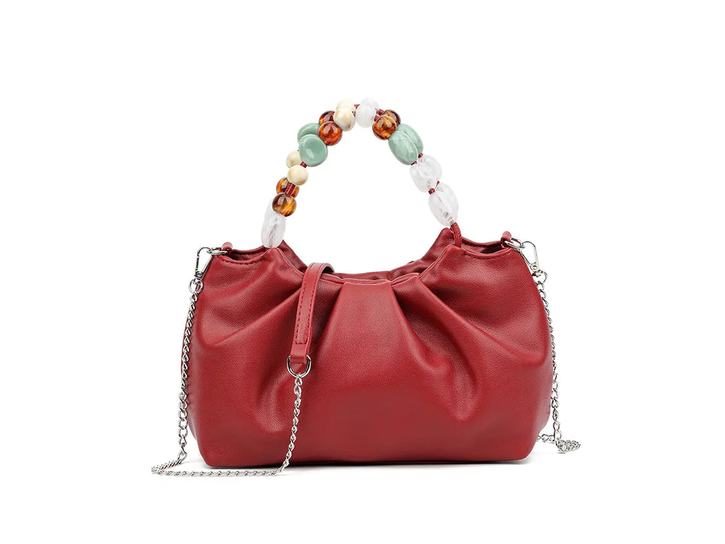 Ladies Shoulder Multi Pearls Crossbody Handbag