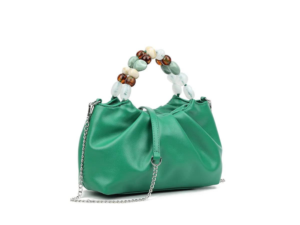 Ladies Shoulder Multi Pearls Crossbody Handbag