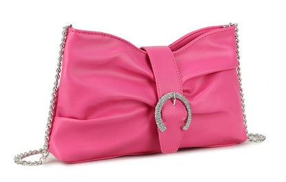 Zena Designer Faux Leather Shoulder/Clutch Bag