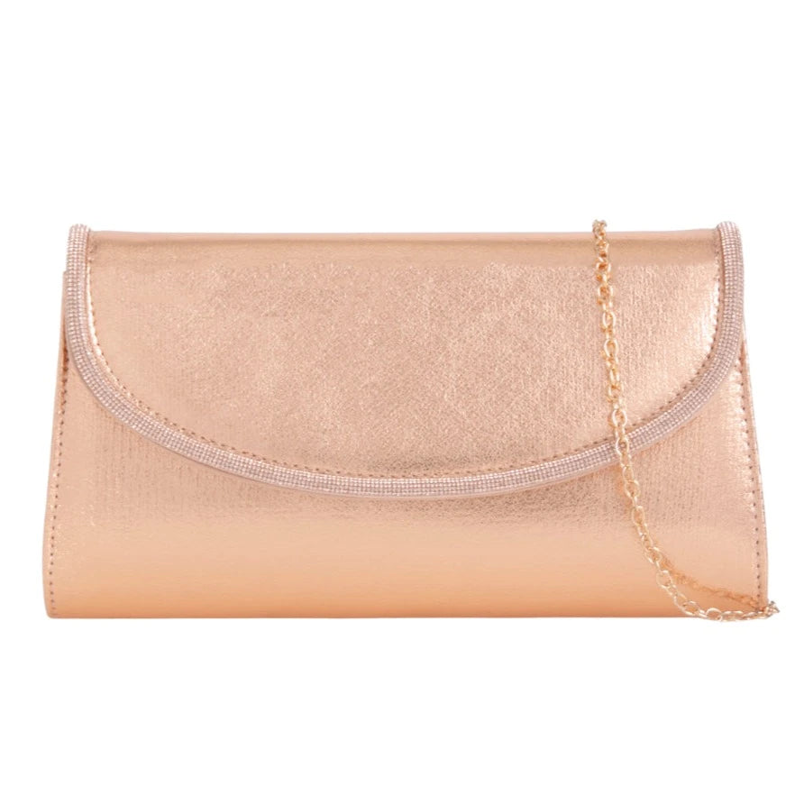 Vintage Effect Diamante Glitter Clutch Bag for women