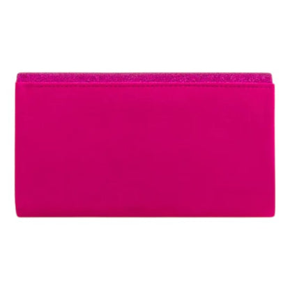 Women Glittery Shiny V Shape Envelope Clutch Handbag Wedding Prom Evening Bag