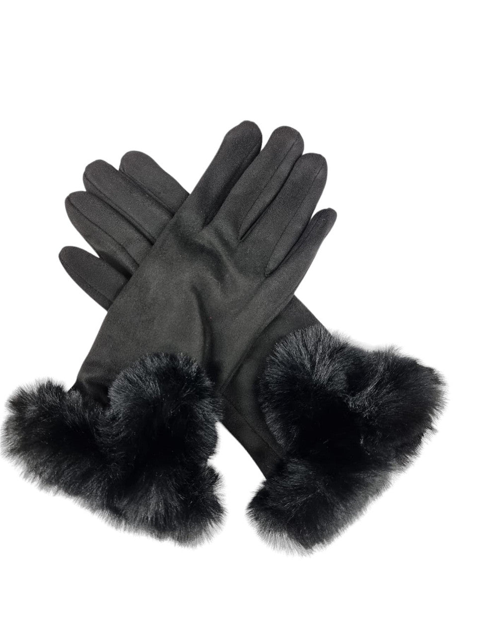 Ladies Women Winter Gloves Touch Screen Fleece Suede Warm Soft Fur Lined Thermal Gloves