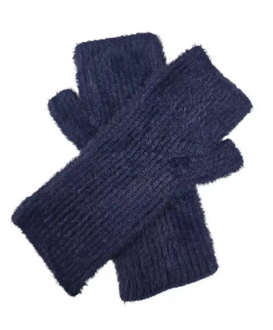 Women Winter Gloves Cashmere Soft Knitted Fingerless Gloves For Women, Unisex Winter Warm Wrist Gloves, Soft Knit Stretchy