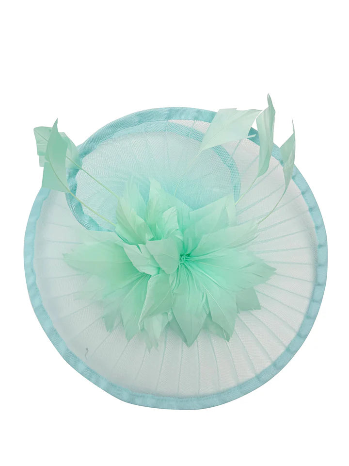 Women's Fascinator Headband Clip Circular Brim Round Hat Fascinator Weddings Ladies Races Royal Ascot Hatinator