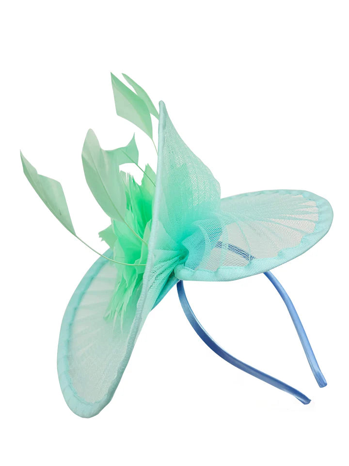 Women's Fascinator Headband Clip Circular Brim Round Hat Fascinator Weddings Ladies Races Royal Ascot Hatinator