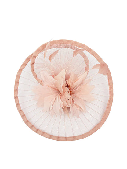 Women's Fascinator Headband Clip Circular Brim Round Hat Fascinator Weddings Ladies Races Royal Ascot Hatinator