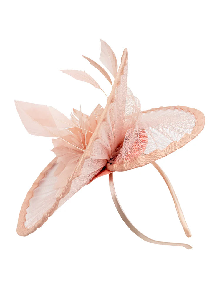 Women's Fascinator Headband Clip Circular Brim Round Hat Fascinator Weddings Ladies Races Royal Ascot Hatinator
