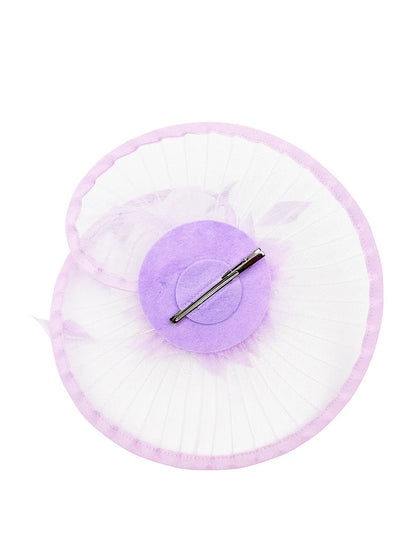 Women's Fascinator Headband Clip Circular Brim Round Hat Fascinator Weddings Ladies Races Royal Ascot Hatinator