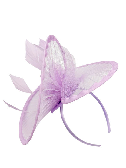 Women's Fascinator Headband Clip Circular Brim Round Hat Fascinator Weddings Ladies Races Royal Ascot Hatinator