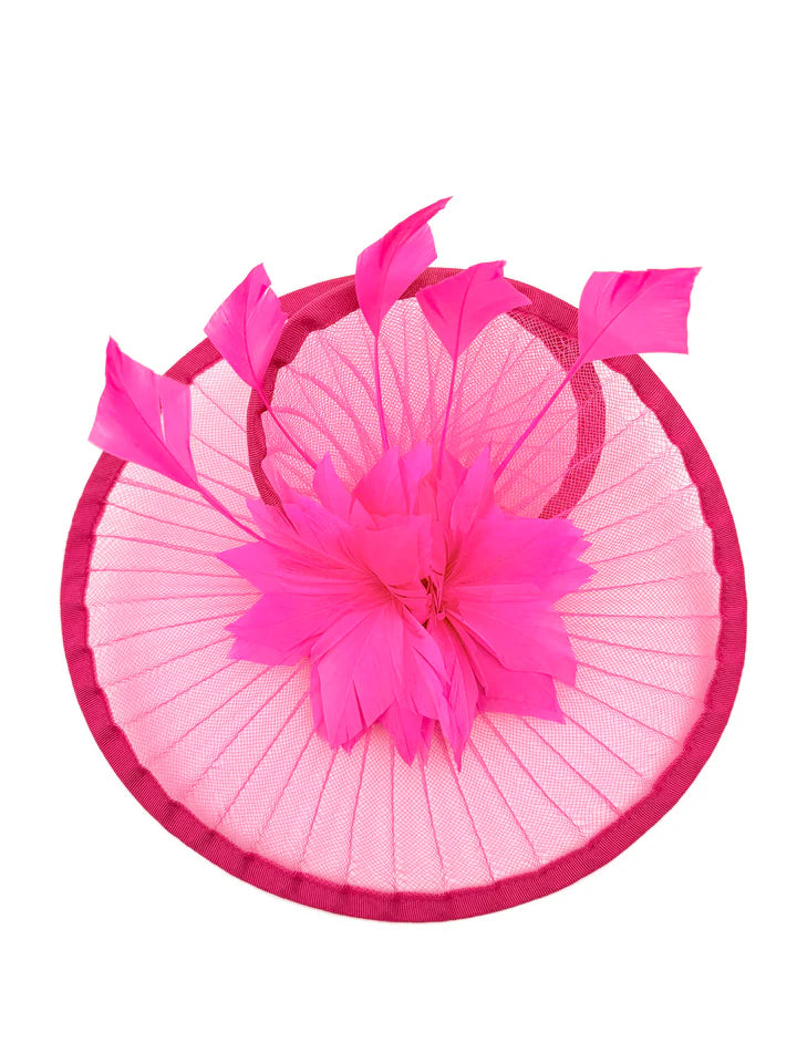 Women's Fascinator Headband Clip Circular Brim Round Hat Fascinator Weddings Ladies Races Royal Ascot Hatinator