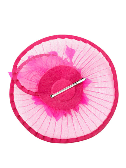 Women's Fascinator Headband Clip Circular Brim Round Hat Fascinator Weddings Ladies Races Royal Ascot Hatinator