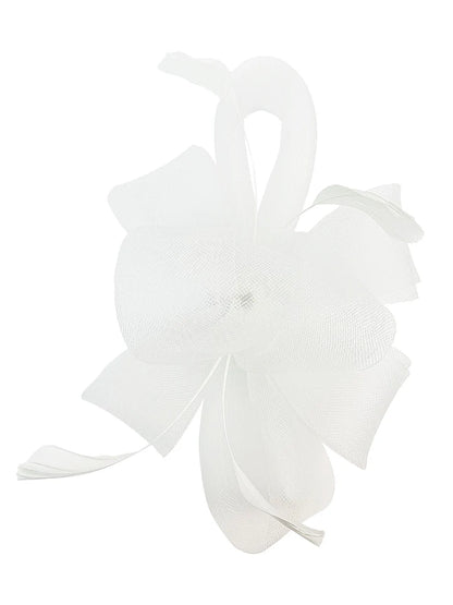 Women's Feather Looped Mesh Net Fascinator Headband Clip Alice Band Ladies Day Wedding Hat Royal Ascot