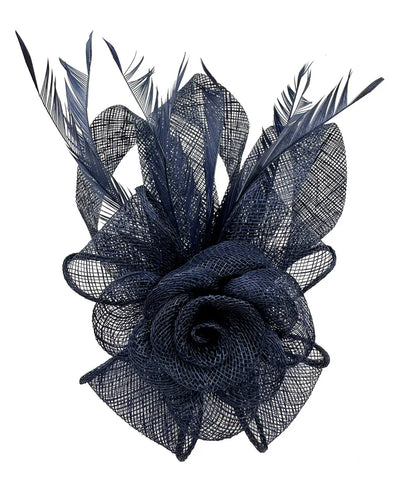 Women's Flower Feather Hat Fascinator Clip Headband Wedding Hat Ladies Day Royal Ascot Races