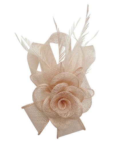 Women's Flower Feather Hat Fascinator Clip Headband Wedding Hat Ladies Day Royal Ascot Races
