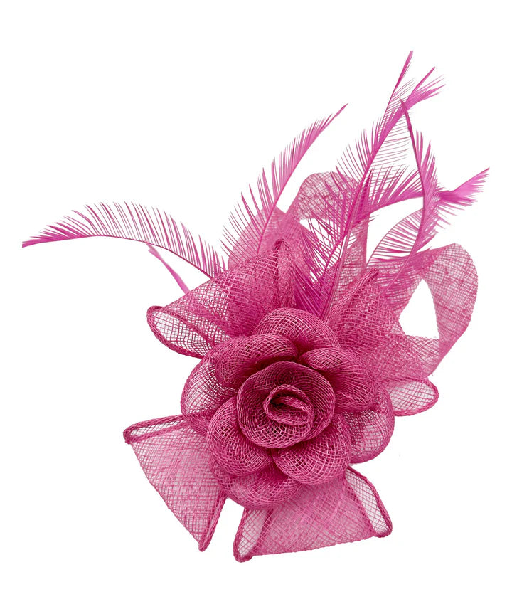 Women's Flower Feather Hat Fascinator Clip Headband Wedding Hat Ladies Day Royal Ascot Races
