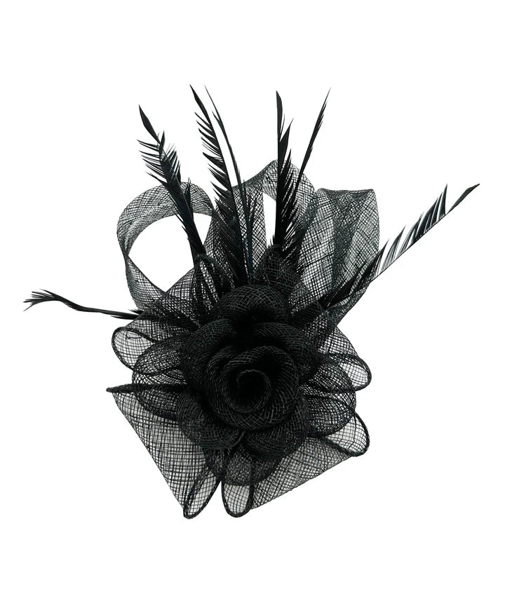 Women's Flower Feather Hat Fascinator Clip Headband Wedding Hat Ladies Day Royal Ascot Races