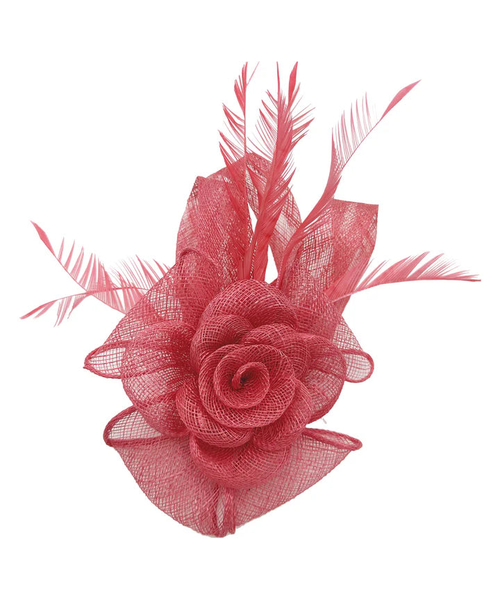 Women's Flower Feather Hat Fascinator Clip Headband Wedding Hat Ladies Day Royal Ascot Races