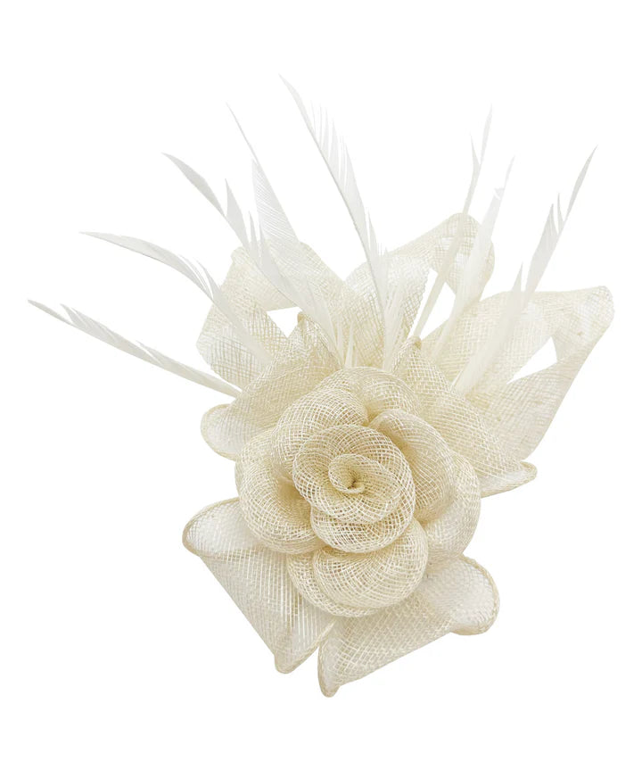 Women's Flower Feather Hat Fascinator Clip Headband Wedding Hat Ladies Day Royal Ascot Races