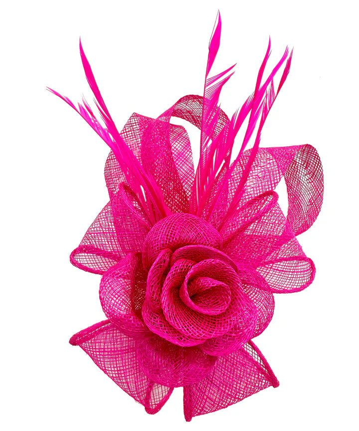 Women's Flower Feather Hat Fascinator Clip Headband Wedding Hat Ladies Day Royal Ascot Races