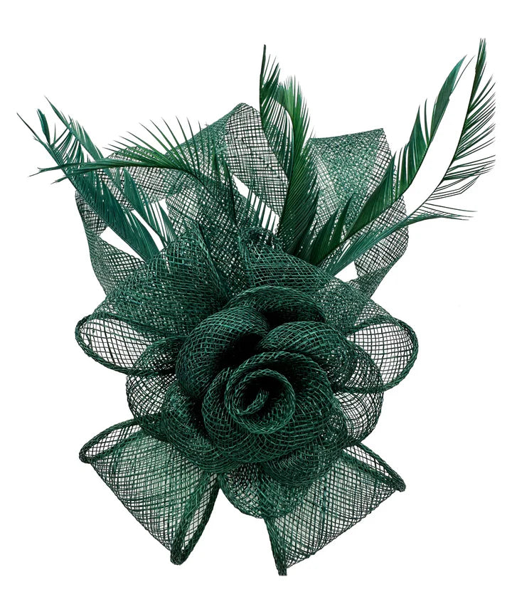 Women's Flower Feather Hat Fascinator Clip Headband Wedding Hat Ladies Day Royal Ascot Races